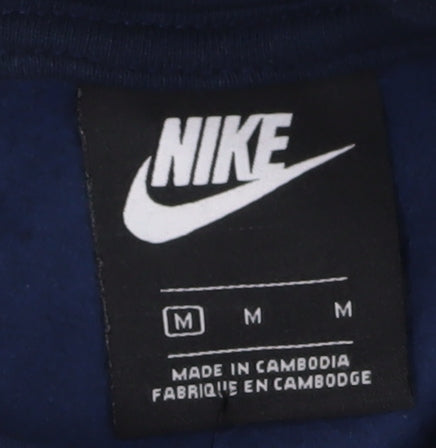 Nike Men's Blue Pullover Hoodie - Medium
