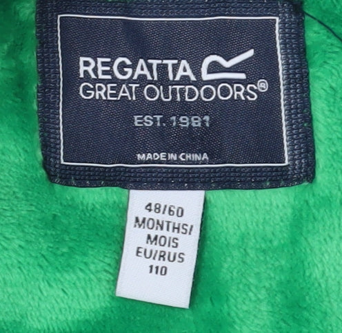 Regatta Boys Green Dinosaur Rain Coat Size 5 Years