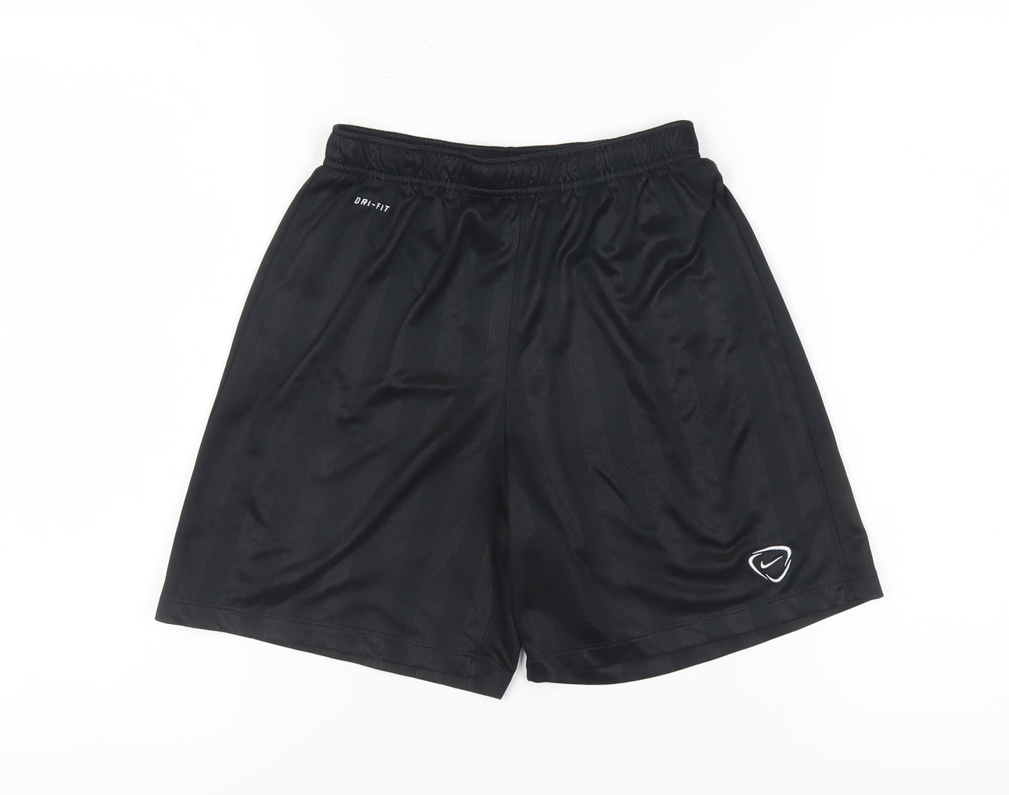 Nike Boys Black Athletic Shorts L with Dri-FIT Technology