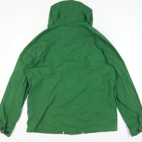 Burton Menswear Men's Green Cotton Parka Jacket XL