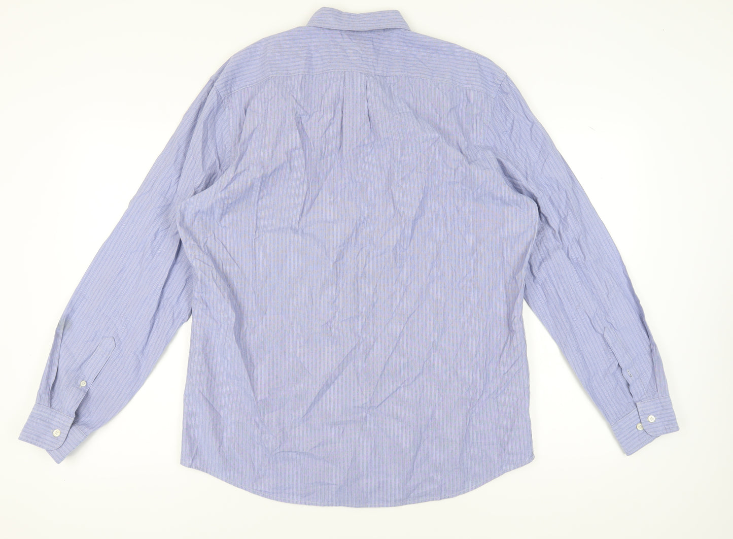 Gap Men's Blue Slim Fit Striped Shirt XL