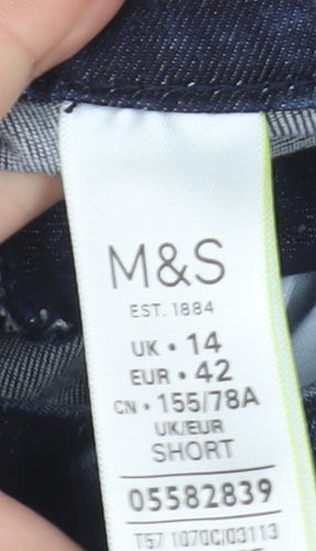 Marks and Spencer Women's Blue Straight Jeans Size 14