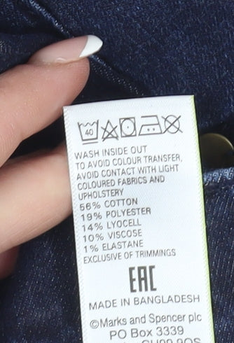 Marks and Spencer Women's Blue Straight Jeans Size 14