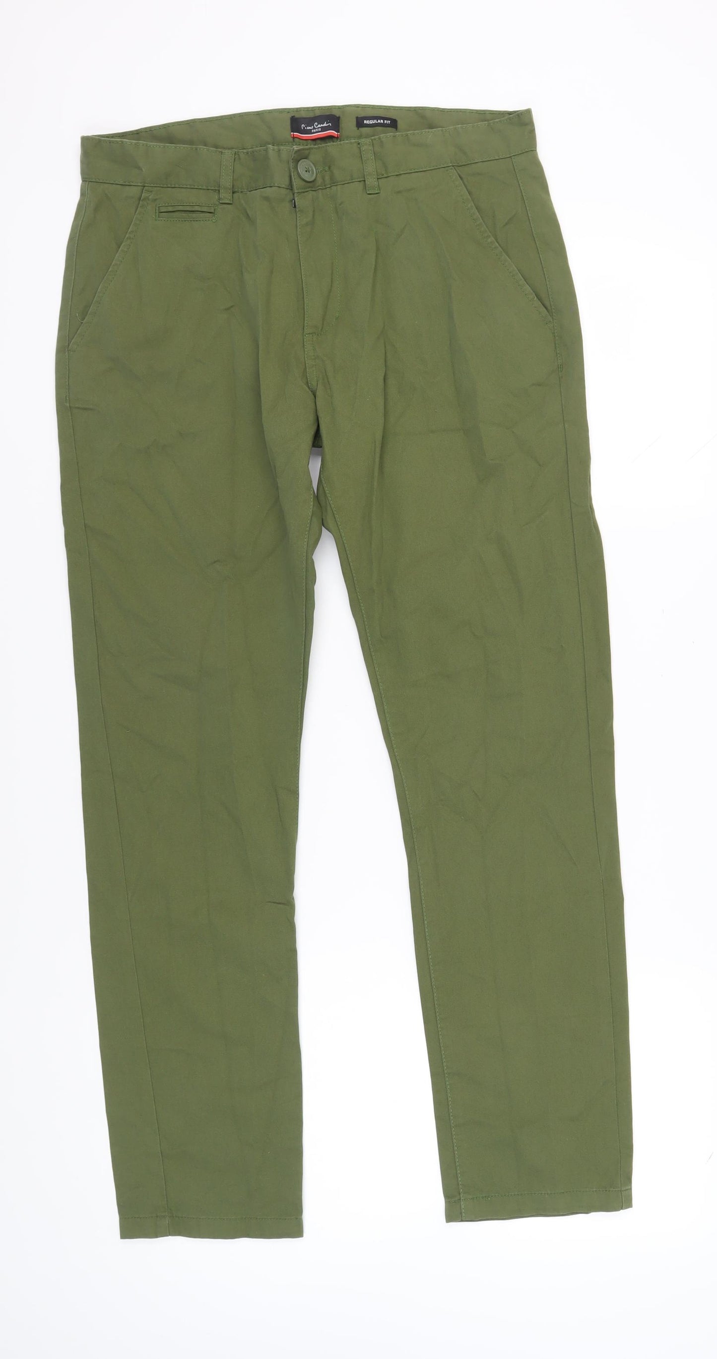 Pierre Cardin Men’s Green Chino Trousers 34R