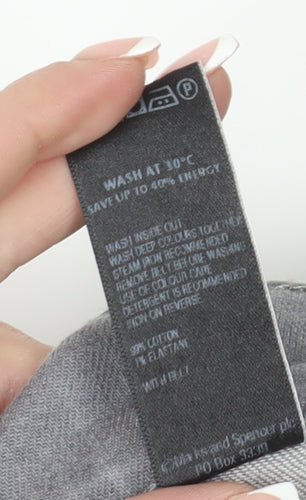 Marks & Spencer Women's Grey Straight Jeans Size 12