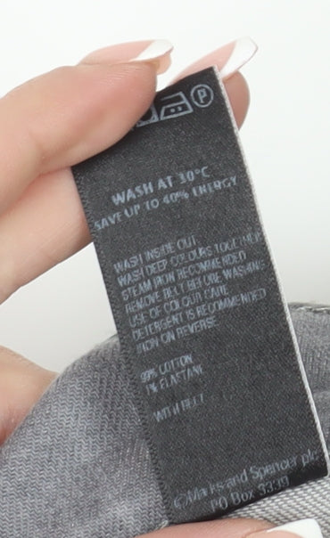 Marks & Spencer Women's Grey Straight Jeans Size 12