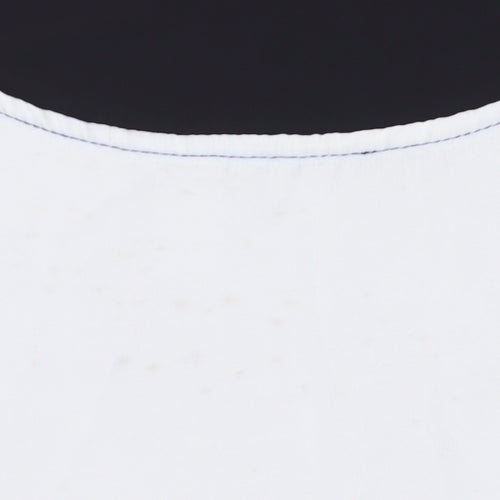 Evans Women's Black Colourblock 3/4 Sleeve T-Shirt