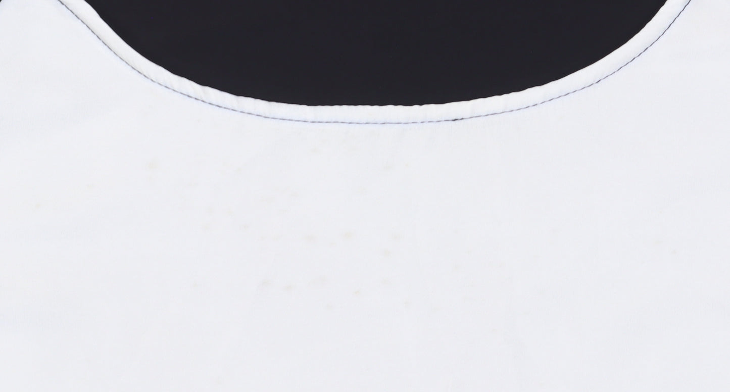 Evans Women's Black Colourblock 3/4 Sleeve T-Shirt