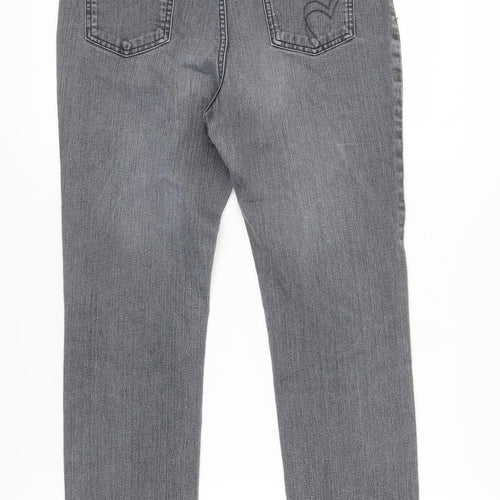 Marks and Spencer Women's Grey Straight Jeans Size 12