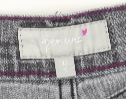 Marks and Spencer Women's Grey Straight Jeans Size 12