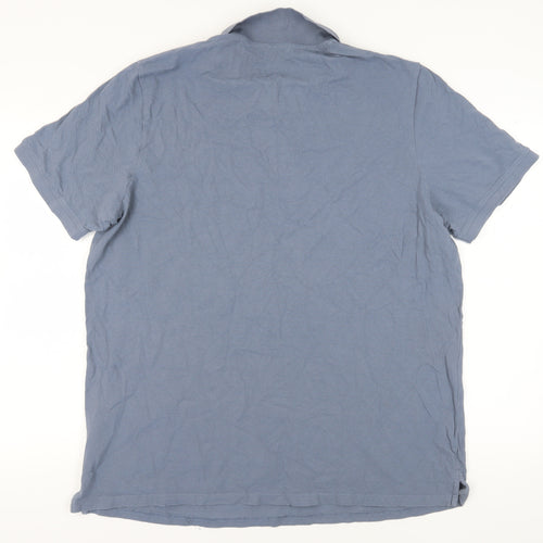 Jack & Jones Men's 2XL Blue Cotton Polo