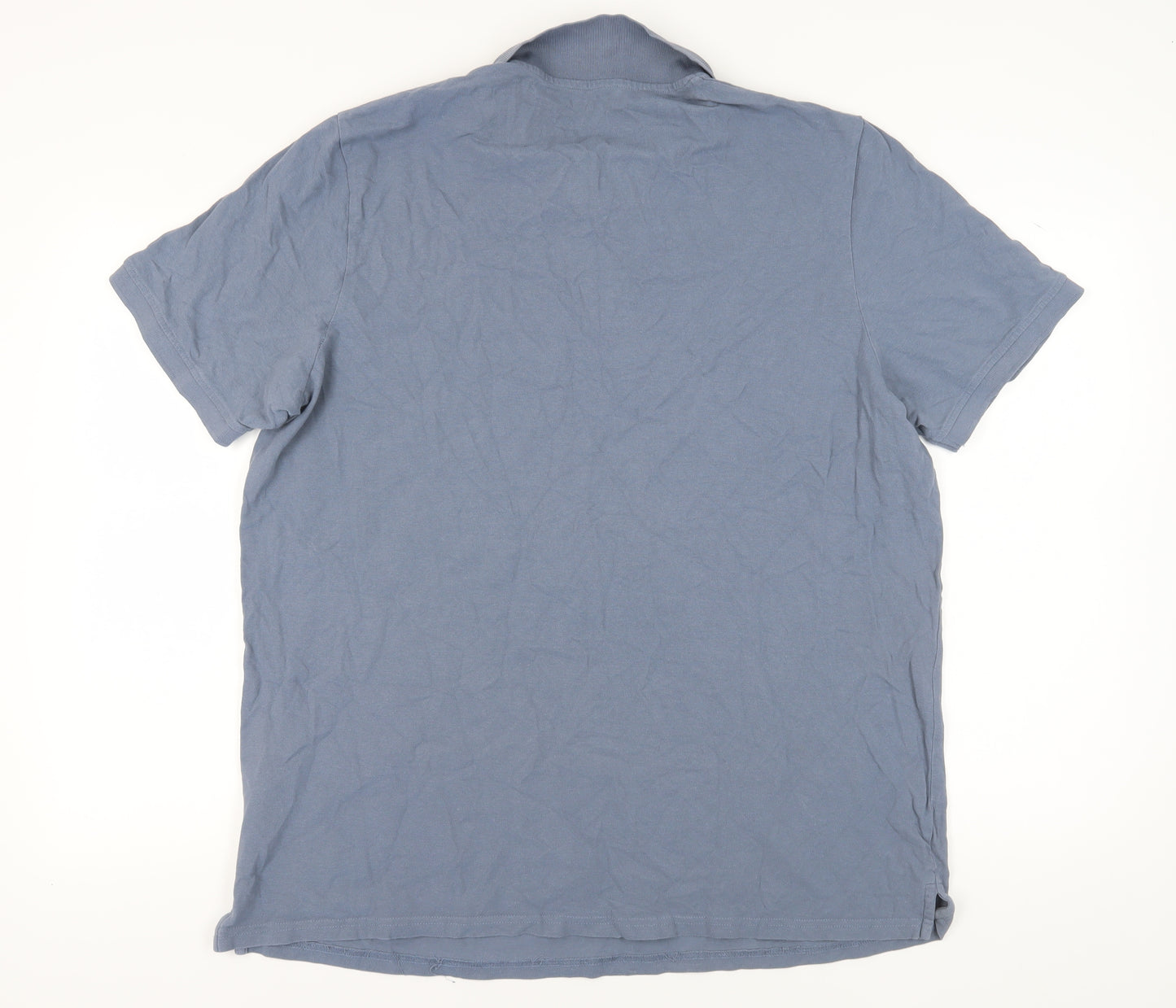 Jack & Jones Men's 2XL Blue Cotton Polo