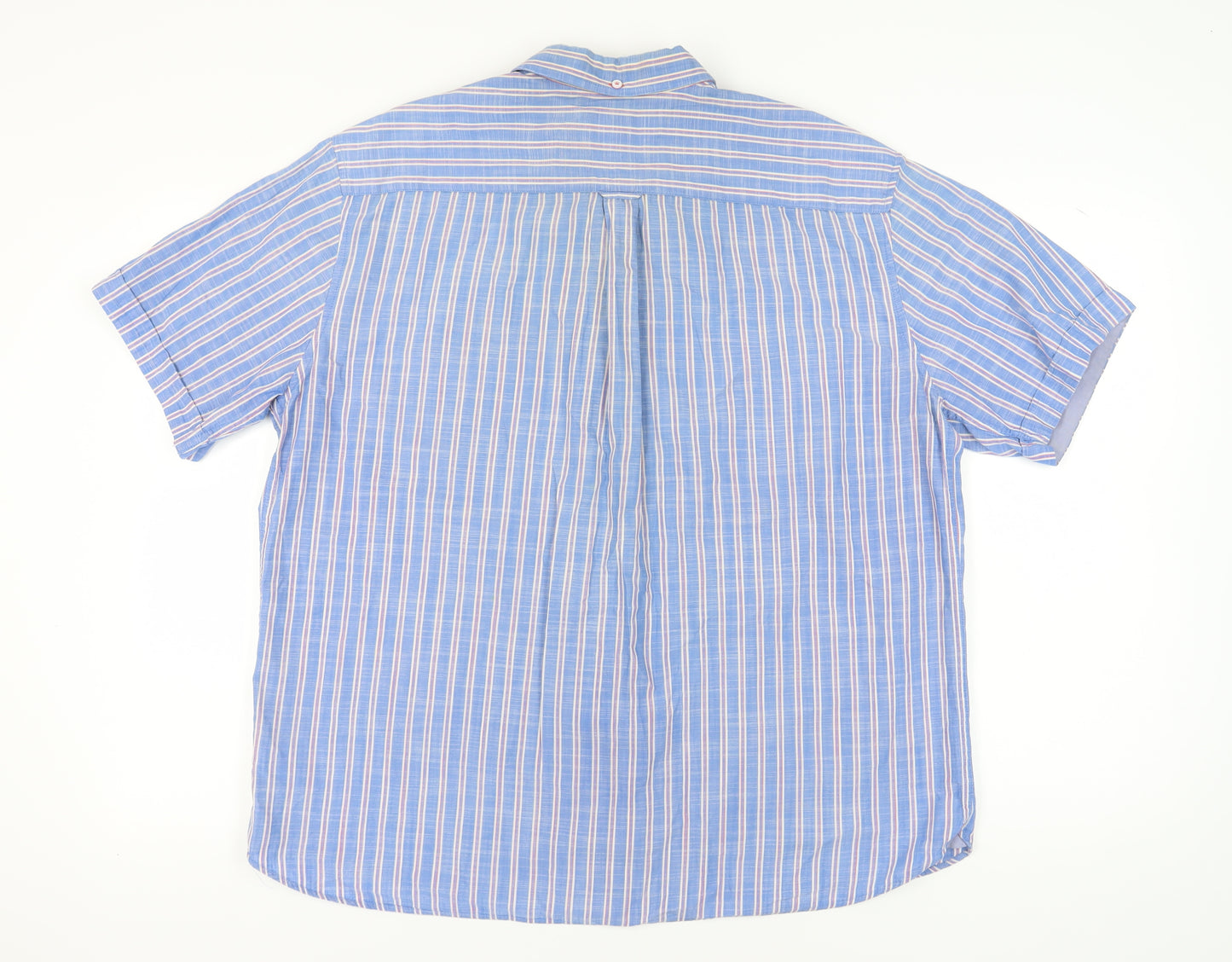 Marks and Spencer Men's Blue Striped XL Shirt