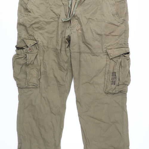 Joe Browns Men's Beige Cargo Trousers - Size 48