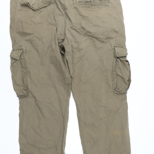 Joe Browns Men's Beige Cargo Trousers - Size 48
