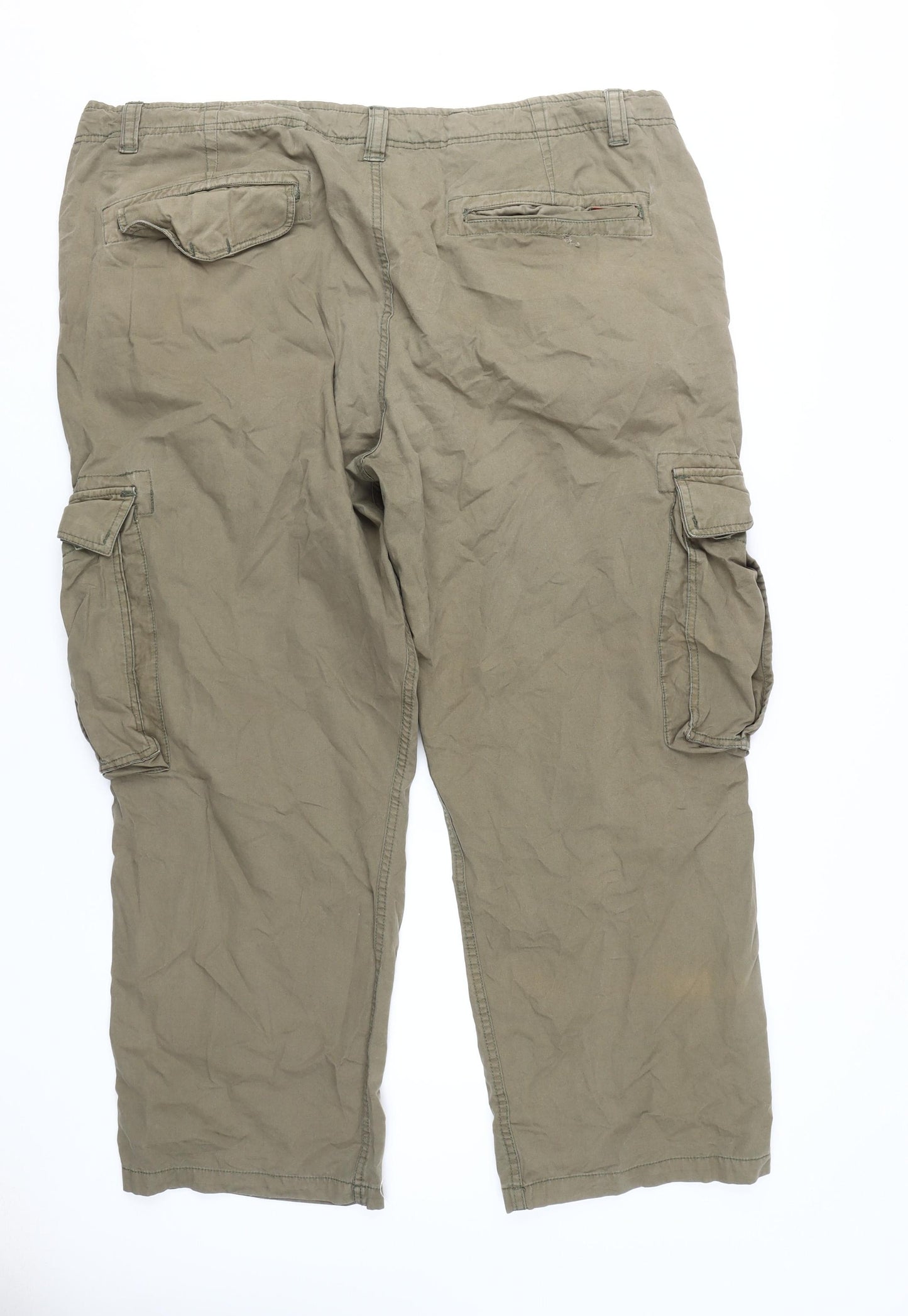 Joe Browns Men's Beige Cargo Trousers - Size 48