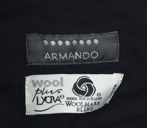 Armando Men's Black Dress Trousers Size 38