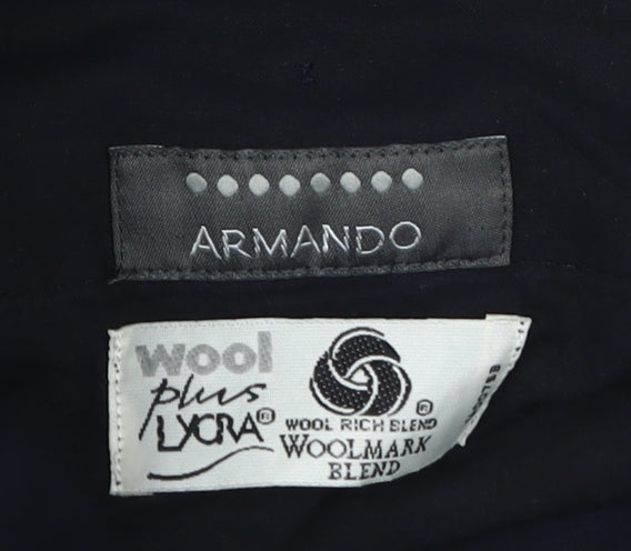 Armando Men's Black Dress Trousers Size 38