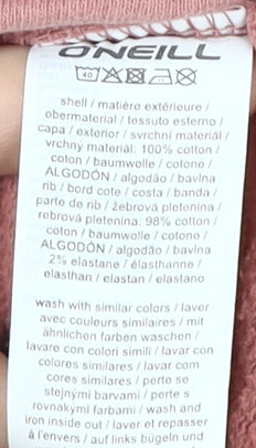 O'Neill Women's Pink Pullover Crew Neck Sweatshirt Size 12