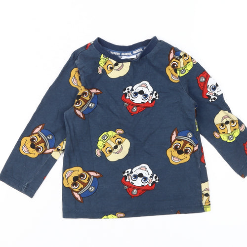 Paw Patrol Boys Blue Pyjama Top 3-4Y Long Sleeve