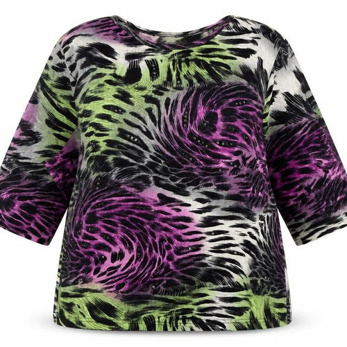 Artscapes Women's Multicoloured Animal Print XL T-Shirt