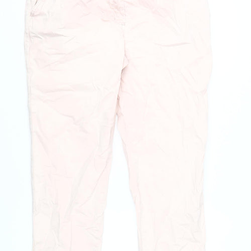 Marks and Spencer Womens Ivory Chino Trousers Size 16