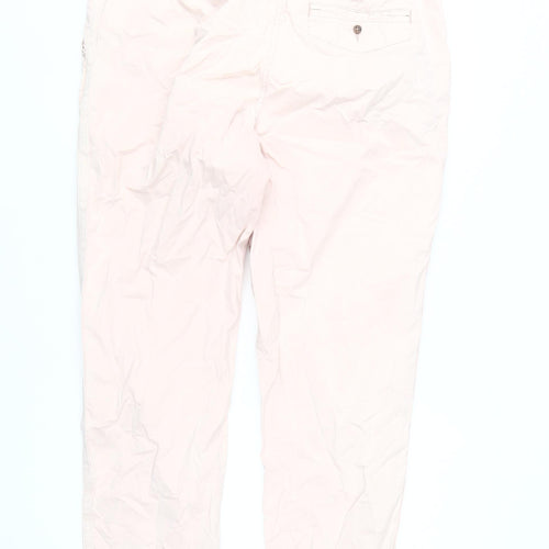 Marks and Spencer Womens Ivory Chino Trousers Size 16