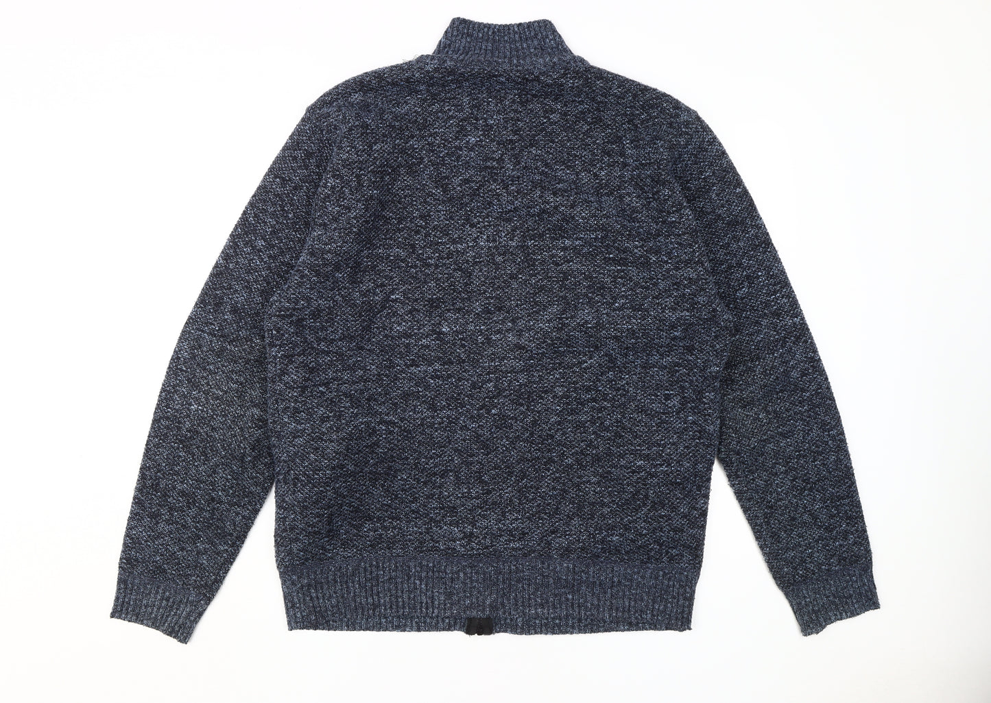 Charles Norton Men's Blue Full Zip Jumper, L