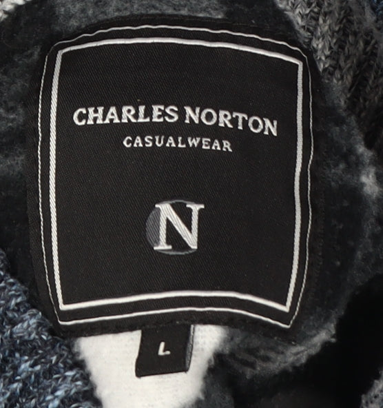 Charles Norton Men's Blue Full Zip Jumper, L