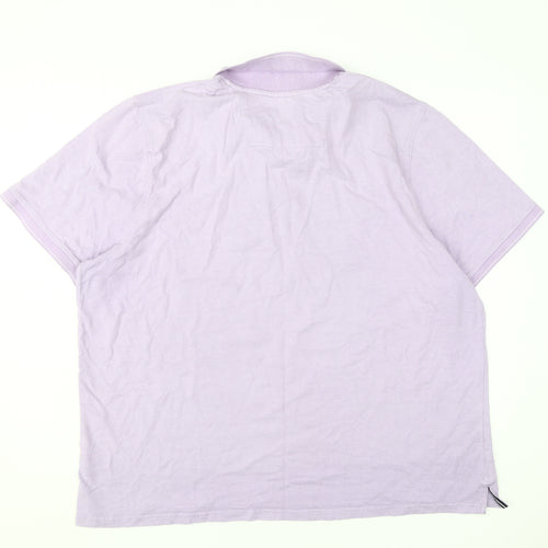 Maine Men's 2XL Purple Polo Shirt Cotton