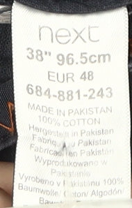 Next Men’s Blue Cargo Shorts, Size 38, Casual Cotton