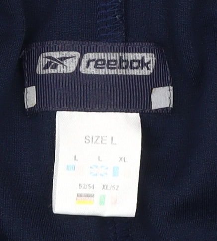 Reebok Men's Blue Athletic Shorts, Size L