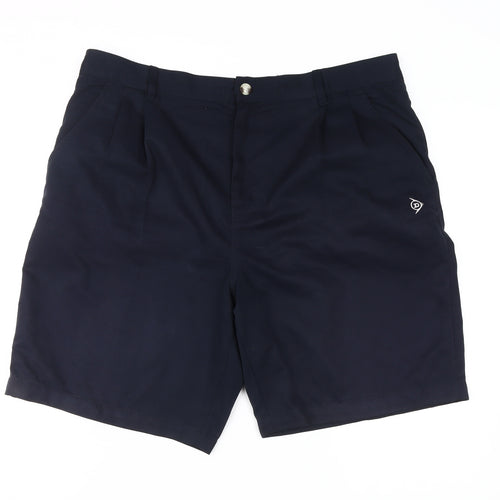 Dunlop Mens Blue Chino Shorts Size 36 with Logo