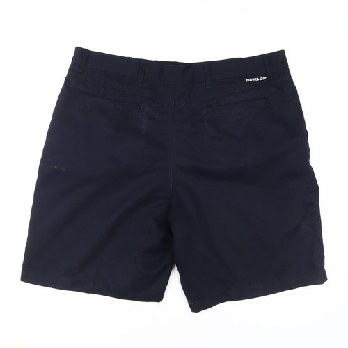 Dunlop Mens Blue Chino Shorts Size 36 with Logo