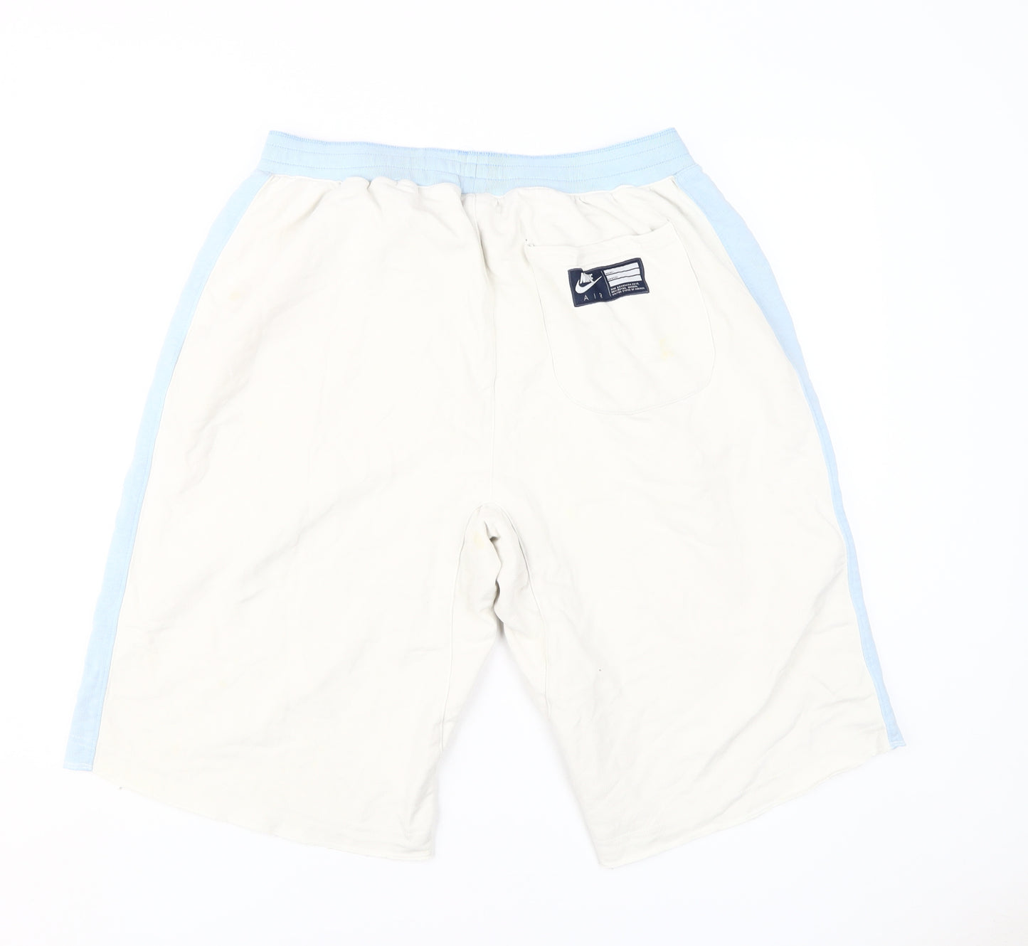 Nike Men's White Blue M Sweat Shorts
