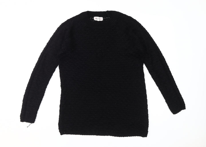 New Look Women's Black Cable-Knit Jumper, Size S
