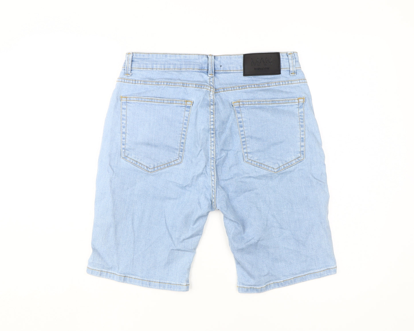 MAN Blue Denim Chino Shorts - Men's Size 34