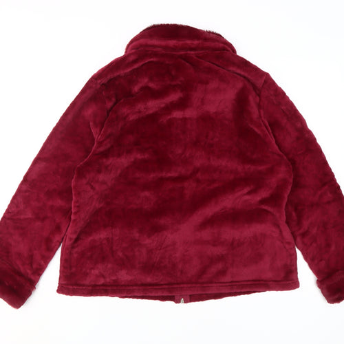 Marlon Women's Red Puffer Jacket, Size 12-14, Winter Style