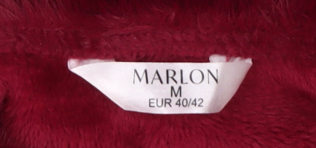Marlon Women's Red Puffer Jacket, Size 12-14, Winter Style