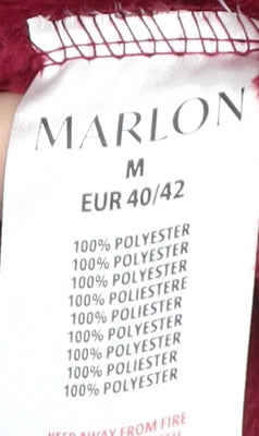 Marlon Women's Red Puffer Jacket, Size 12-14, Winter Style