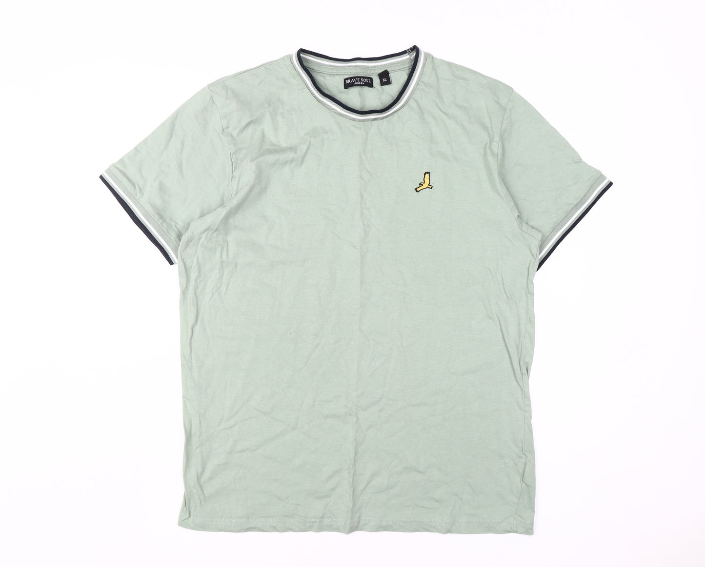 Brave Soul Men's XL Mint T-Shirt, 100% Cotton