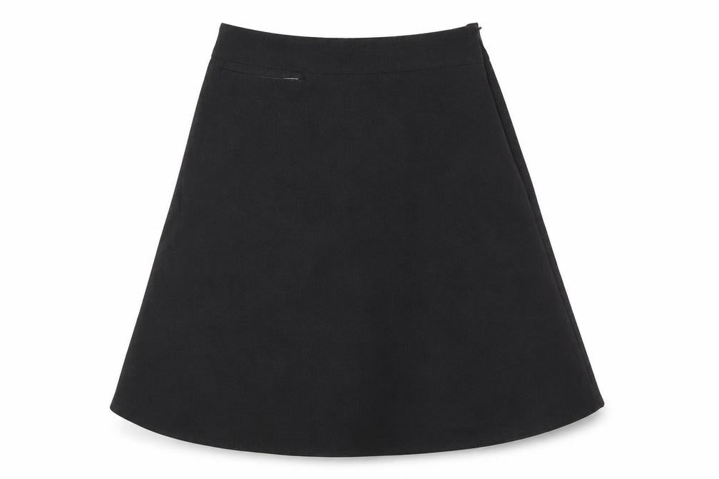 John Lewis Girls Black A-Line Skirt, Size 14 Years, Elastane Blend
