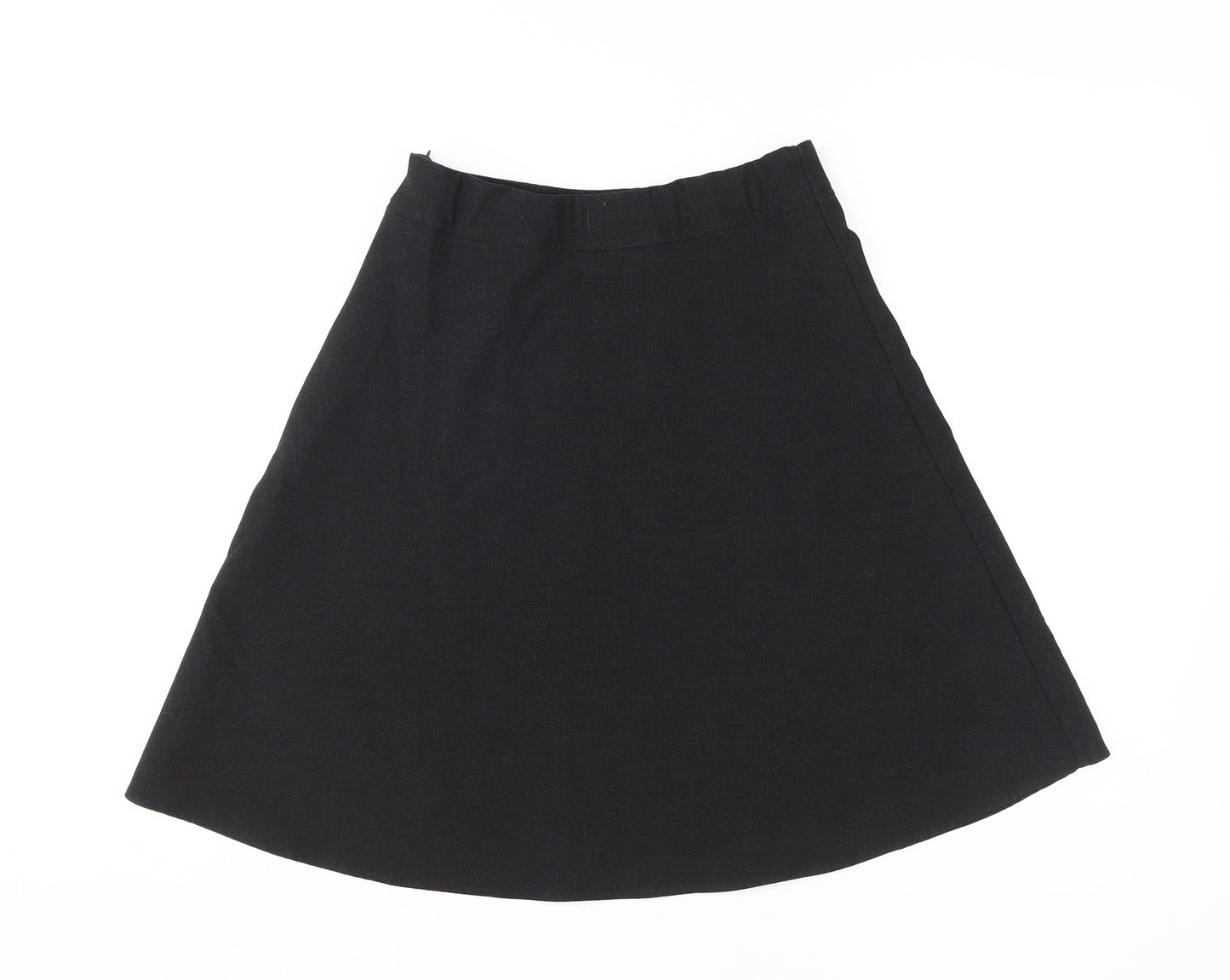 John Lewis Girls Black A-Line Skirt, Size 14 Years, Elastane Blend