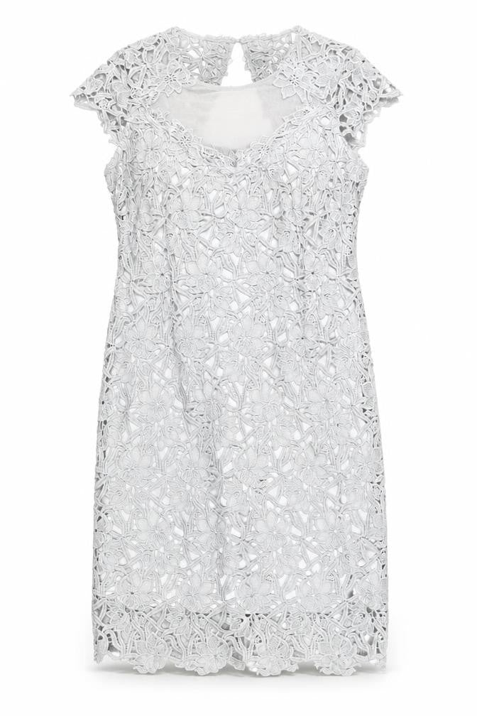 Front view of Joanna Hope Women's Grey Sheath Dress, size 12