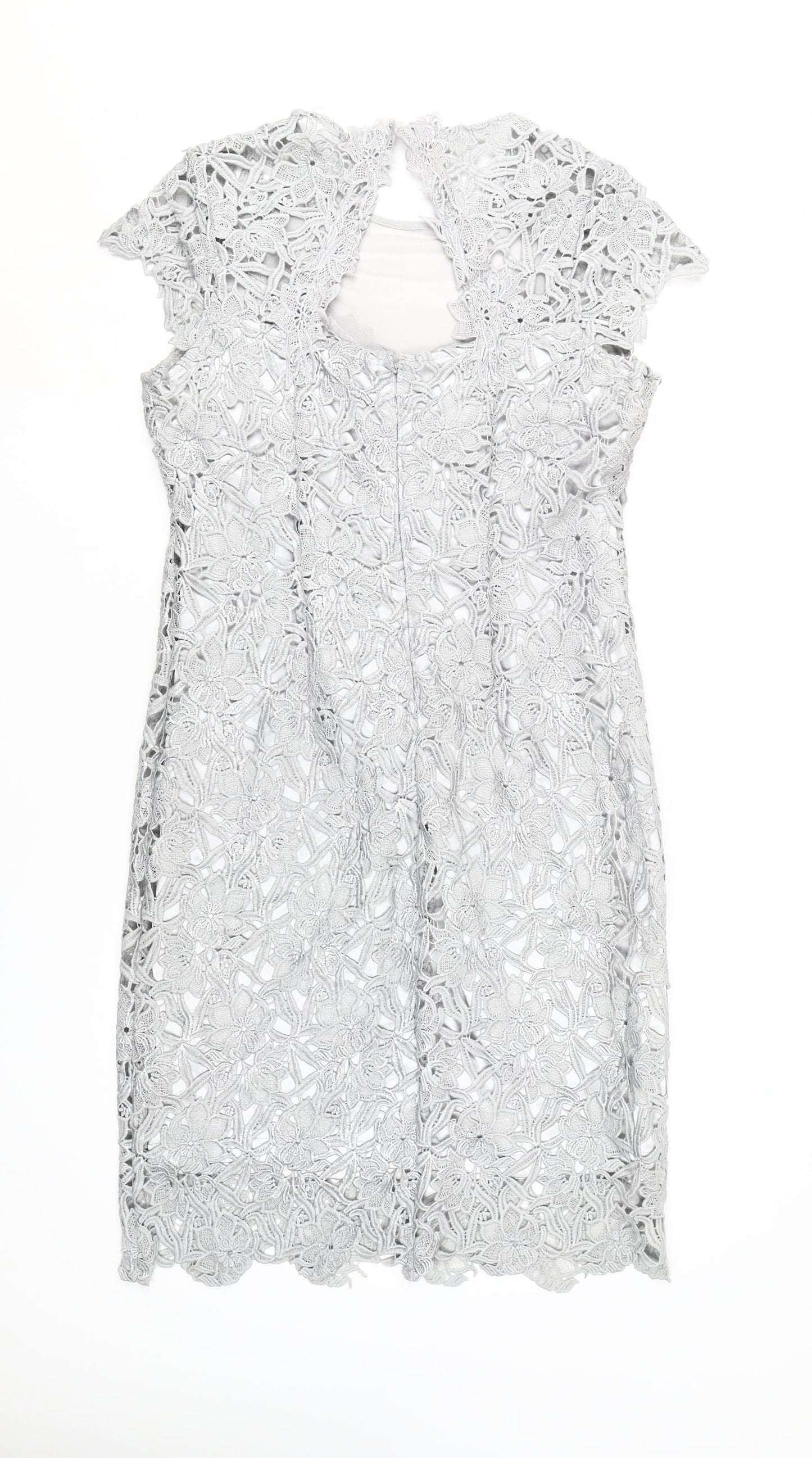 Joanna Hope Women's Grey Sheath Dress Size 12