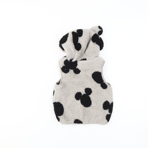 Disney at George Unisex Baby Grey Fleece Hooded Jacket 12-18M