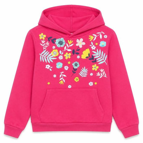 Mountain Warehouse Girls Pink Floral Hoodie, 13 Years, Pullover Style