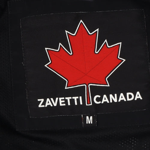 Zavetti Canada Men's Black M Windbreaker Jacket Hooded