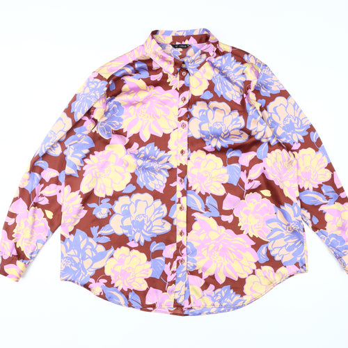 Et Vous Women's Multicoloured Button-Up Floral Shirt, Size 14