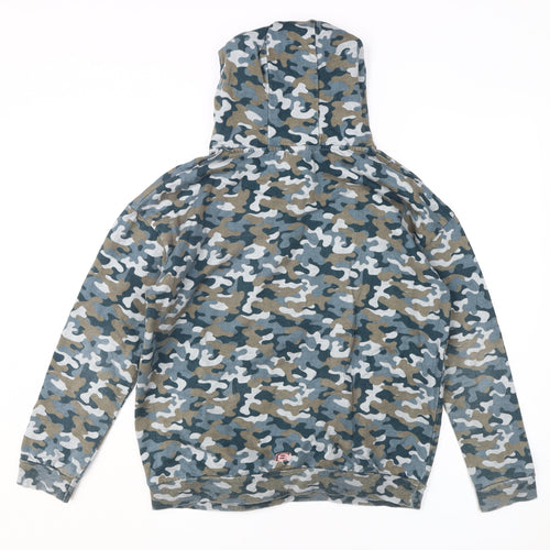 Skechers Girls Camo Hoodie, Multicoloured, 14-15Y, Cotton Pullover